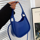 Women's PU Leather Handbag Short Handle Shoulder Bag
