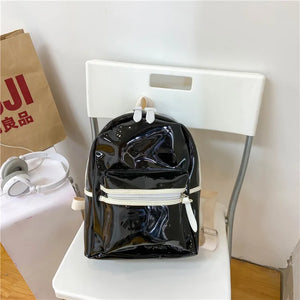 Summer Women Backpack Jelly Transparent Student Bags High Clear