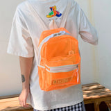 Summer Women Backpack Jelly Transparent Student Bags High Clear