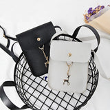 Summer Women's Mini Shoulder Bag Casual Shopping Key Wallet Vertical Deer Bag