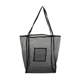 Summer Mesh Shopping Handbag Travel Clutch Multifunctional Bag