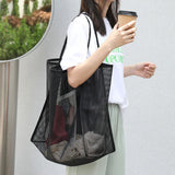 Summer Mesh Large Beach Bag Totes Shoulder Handbag