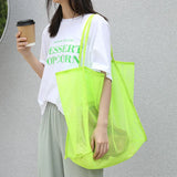 Summer Mesh Large Beach Bag Totes Shoulder Handbag