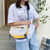 Summer Canvas Crossbody Bag Shoulder Bag for Women