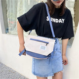 Summer Canvas Crossbody Bag Shoulder Bag for Women