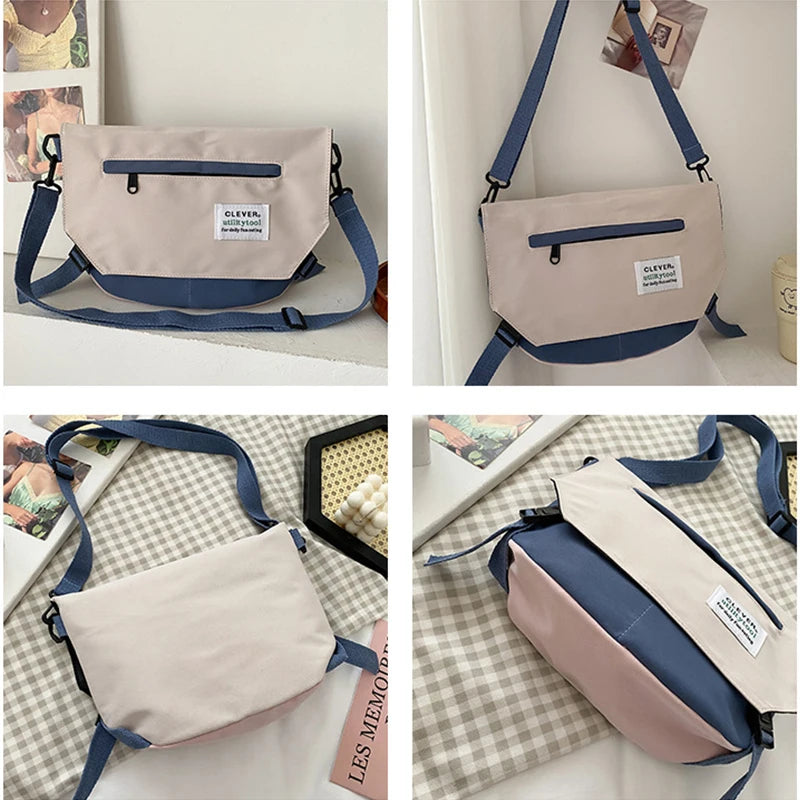Summer Canvas Crossbody Bag Shoulder Bag for Women