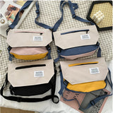 Summer Canvas Crossbody Bag Shoulder Bag for Women