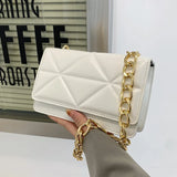 Summer Chain Shoulder Bag Casual Pu Leather Underarm Bags For Women