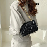 Summer Chain Shoulder Bag Casual Pu Leather Underarm Bags For Women