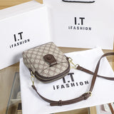 Summer Printed Small Square Bag Vertical Mobile Zero Wallet Mini