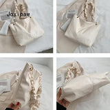 Summer Pu Leather Shoulder Bag Large Capacity Handbag Solid Female Bags