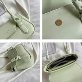Summer Small Square Leather Crossbody Bag for Women