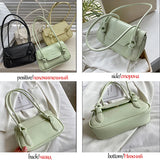 Summer Small Square Leather Crossbody Bag for Women