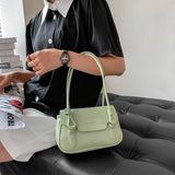 Summer Small Square Leather Crossbody Bag for Women
