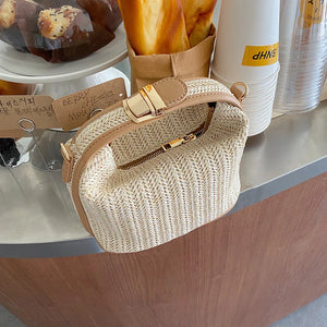 Summer Grass Casual Bucket Shoulder Bag for Women