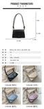 Summer Ladies Bag PU One-shoulder Small Square Bag