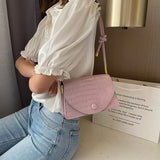 Summer Ladies Bag PU One-shoulder Small Square Bag