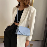 Summer Ladies Bag PU One-shoulder Small Square Bag