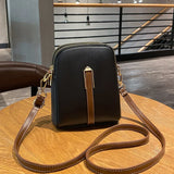Summer Litchi Pattern Shoulder Bag Large Capacity Mobile Phone Bag