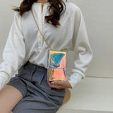 Summer Shining Shoulder Bags Transparent Laser Mini Chain Handbag