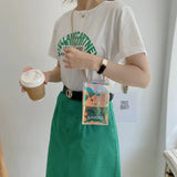 Summer Shining Shoulder Bags Transparent Laser Mini Chain Handbag