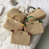 Summer Straw Bags for Women Woven Beach Handbags Casual Travel Bohemia