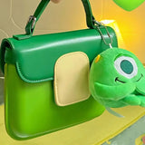 Green Cartoon Small Square Totes Messenger Shoulder Bag