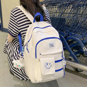 Summer Nylon Woman Backpack Casual Student Rucksack High Capacity Laptop S