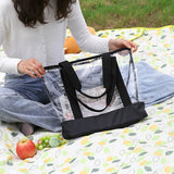 Transparent Waterproof Shoulder Beach Bag Large Clear Tote Solid