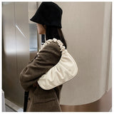 Summer Pleated Handlebags Cloud Bags Armpit Bag