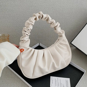 Summer Pleated Handlebags Cloud Bags Armpit Bag