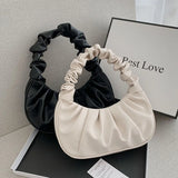 Summer Pleated Handlebags Cloud Bags Armpit Bag