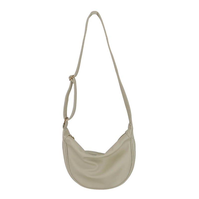 Summer Pleated Handlebags for Women PU Cloud Bags Armpit Bag