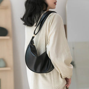 Summer Pleated Handlebags for Women PU Cloud Bags Armpit Bag