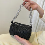 Summer Travel Bling Diamond Small Crossbody Messenger Bags for Women
