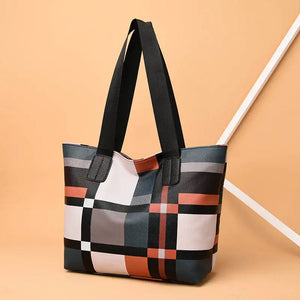 Summer Cross-border Ladies Shoulder Bag Plaid Handbag Large Tote Bag