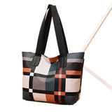 Summer Cross-border Ladies Shoulder Bag Plaid Handbag Large Tote Bag