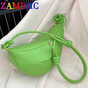 Summer Women's Saddle Bag Soft Leather Lady Hobos Purses Handbags