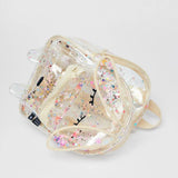 Summer Sequins Glitter Bunny Shape Transparent Backpack