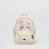 Summer Sequins Glitter Bunny Shape Transparent Backpack