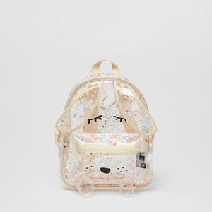 Summer Sequins Glitter Bunny Shape Transparent Backpack