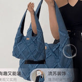 Tassel Denim Canvas Bag Women Bag Large Capacity Casual Tote Bag Shoulder Bag