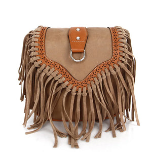Tassel Messenger Bag European American Retro Shoulder Bag