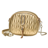 Small Messenger Bag Lingge Embroidery Camera Shoulder Crossbody Chain