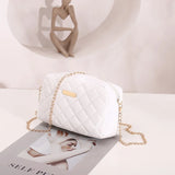 Small Messenger Bag Lingge Embroidery Crossbody Bag