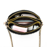 Small Messenger Bag Lingge Embroidery Camera Shoulder Crossbody Chain