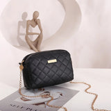 Small Messenger Bag Lingge Embroidery Crossbody Bag