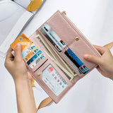 Leather Tassel Women Wallets Zipper Portefeuille Female Purse Clutch