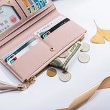 Leather Tassel Women Wallets Zipper Portefeuille Female Purse Clutch