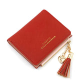 Small Leather Women Wallet Zipper Purse Clutch